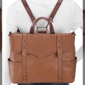Heritage Leather Convertible Backpack - Tobacco